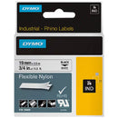 LABEL TAPE DYMO 19MMX3.5M FLEXIBLE NYLON WHITE (IN R5000 KIT)