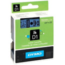 LABEL TAPE DYMO D1 19MMX7M BLACK ON BLUE