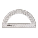 PROTRACTOR CELCO 15CM 180 DEG HALF CIRCLE CLEAR