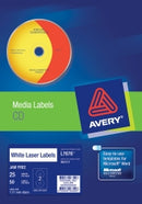 LABEL AVERY LASER L7676 CD/DVD B&W 50'S