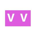 LABELS COLOUR CODING AVERY 25X38MM V SIDE TAB MAUVE PK180