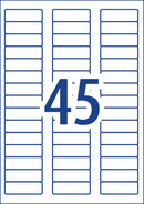 LABEL AVERY COPIER/LASER L7156GU 58X17.8 45UP PK100