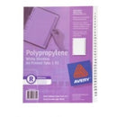 DIVIDER A4 1-31 INDEX AVERY P/P L7411-31 WHT
