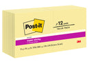 NOTES SUPER STICKY POST-IT 76X76 654-12SSCY YELLOW