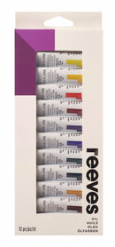 PAINT REEVES OIL COLOURS 12ML TUBE BX12