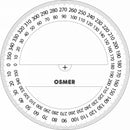 PROTRACTOR OSMER 10CM 360 DEGREE CLEAR