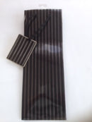GIFT BAG OZCORP BOTTLE PINSTRIPE BLACK/SILVER