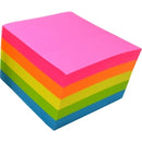 STICKY NOTES MY CRAFT RAINBOW 76X76MM FLURO ASST 500SHTS