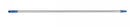 MOP HANDLE CLEANLINK 150CM ALUMINIUM WITH 25MM THREAD BLUE