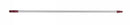 MOP HANDLE CLEANLINK 150CM ALUMINIUM WITH 25MM THREAD RED