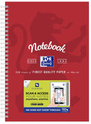 NOTEBOOK OXFORD B5 SCRIBZEE® COMPATIBLE RED 120PG