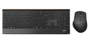 RAPOO 9500M Bluetooth & 2.4G Wireless Keyboard Mouse Combo Black- Multi-Device connection - Adjustable1600DPI 4.5mm Ultra-Slim.