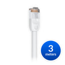 Ubiquiti UniFi Patch Cable Outdoor 3M White, Single Unit, All-weather, RJ45 Ethernet Cable, Category 5e