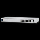 Ubiquiti UniFi 16-port Managed Gigabit Switch - 8x PoE+ Ports, 8x Gigabit Ethernet Ports, 2x SFP , 42W, Touch Display, Fanless , GEN2,