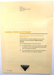 POWER OF ATTORNEY GENERAL FORM 1