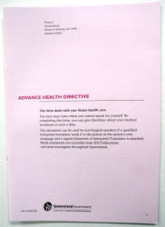 ADVANCE HEALTH DIRECTIVE FORM FORM 4