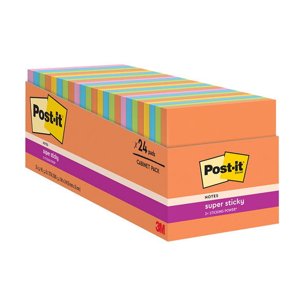 NOTES POST-IT 76X76MM 654-24SSAU-CP RIO/ENERGYB PK24