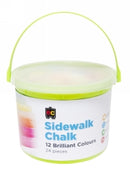 CHALK EC SIDEWALK COLOURED 100X24MM BUCKET 24