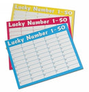 Sp- Lucky Number Card Game 1-50 Deluxe Bsg 165x65x215 5 Asst Colours