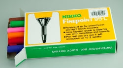 PEN NIKKO 99-L 0.4MM FINELINE ASST BX12