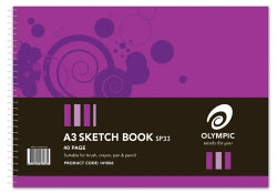 SKETCH BOOK OLYMPIC A3 SP33 SPIRAL 40PG