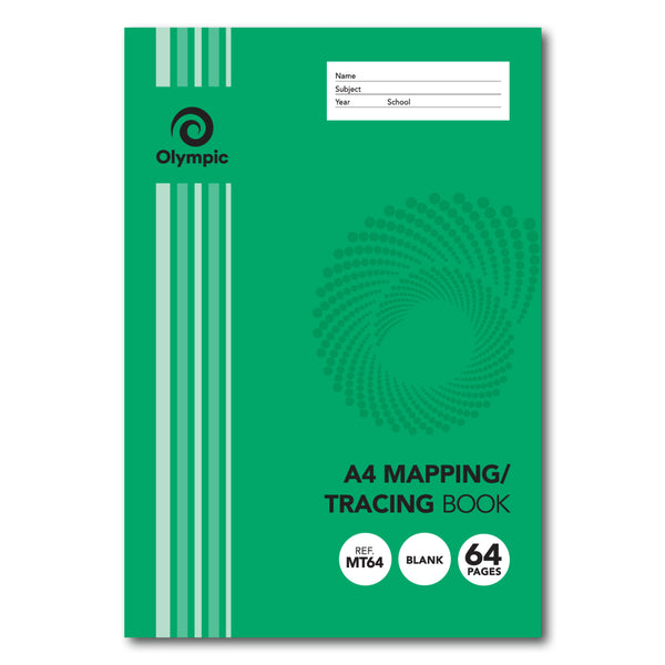 MAPPING & TRACING BOOK OLYMPIC A4 64PG