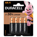 BATTERY DURACELL ALK AA PK4