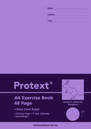 EXERCISE BOOK PROTEXT A4 8MM RULED + MARGIN PP COVER 48PG KANGAROO