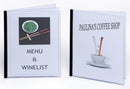 Sp- Menu Holder C/Land A4 2 Pock Crystal Clear Holds 4 Shts