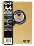 Sp- Visual Art Diary Geek A4 Milk Carton Sketchbook Pug 80gsm 120pg