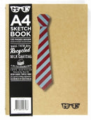 Sp- Visual Art Diary Geek A4 Milk Carton Sketchbook Preppy Tie 80gsm 120pg