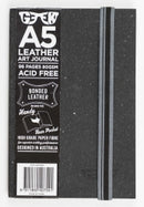 Sp- Visual Art Diary Geek A5 Leather Slate Grey 80gsm 96pg