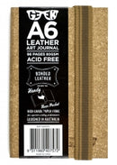 Sp- Visual Art Diary Geek A6 Leather Cork Brown 80gsm 96pg