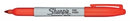 Sp- Marker Sharpie Permanent Fine Point Optic Orange (BX12)