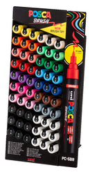 Sp- Marker Uni Posca Pc5br Medium Brush Tip 5 Doz Display