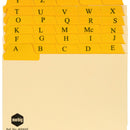 SYSTEM CARDS INDEX MARBIG 6X4 MANILLA A-Z / 1-31 TABS