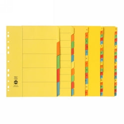 DIVIDERS MARBIG A4 MANILLA 1-20 TAB BRIGHTS