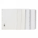 DIVIDERS MARBIG A4 MANILLA 5 TAB REINFORCED STRIP WHITE