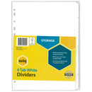 DIVIDERS MARBIG A4 MANILLA 6 TAB WHITE