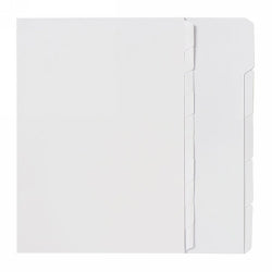 DIVIDERS MARBIG A4 UNPUNCHED 5 TAB WHITE