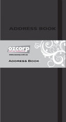 ADDRESS BOOK SLIM BLACK CONTEMPO