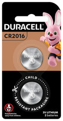 BATTERY DURACELL 2016 LITHIUM COIN PK2