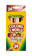 Sp- Pencils Crayola Colours Of The World Asst Pk24