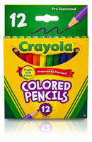 Pencil Coloured Crayola Half Pk12