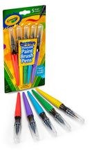 Sp- Paint Brush Pens Crayola 5 Asstd Cols