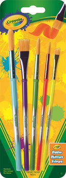 Sp- Paint Brush Set Crayola Art & Craft 5 Asstd Shapes