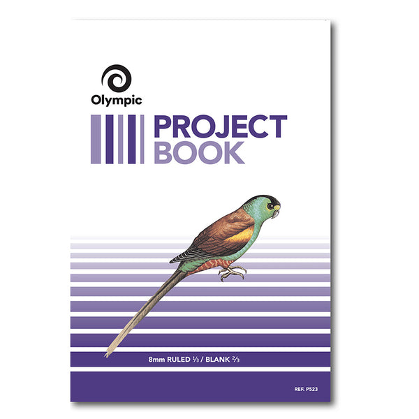 PROJECT BOOK OLYMPIC 335X240MM 8MM RULED 24PG