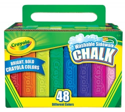 CHALK CRAYOLA SIDEWALK WASHABLE PK48