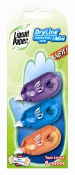 CORRECTION TAPE LIQUID PAPER DRYLINE I-MINI PK3