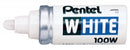 Marker Pentel X100w Stubby White (BX12)